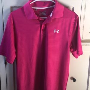 Men size S under Armour dry fit golf shirt